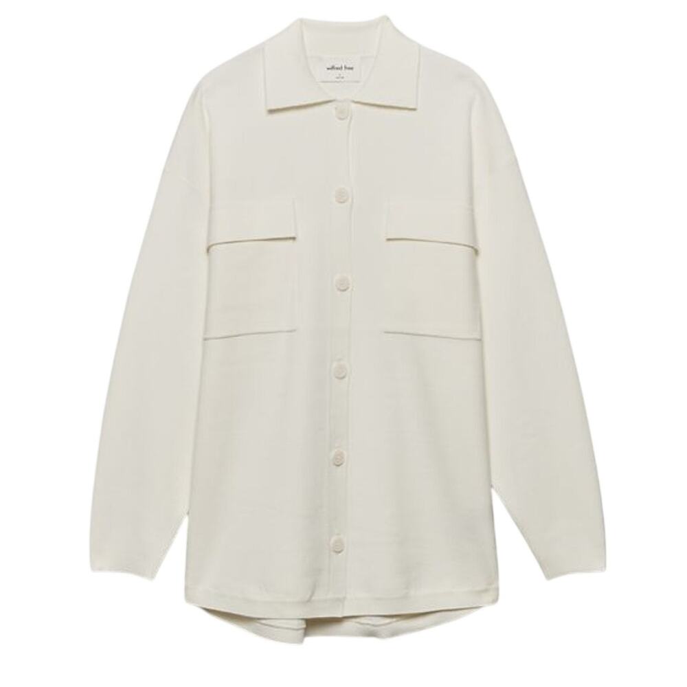 Wilfred Free Relaxed Light Birch Ronnie Shirt Jacket Size L